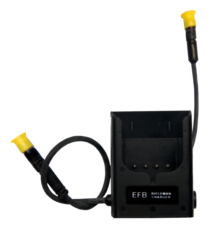 Rifleman AN/PRC 154 Charger with Auxiliary Output Cable | UEC Electronics